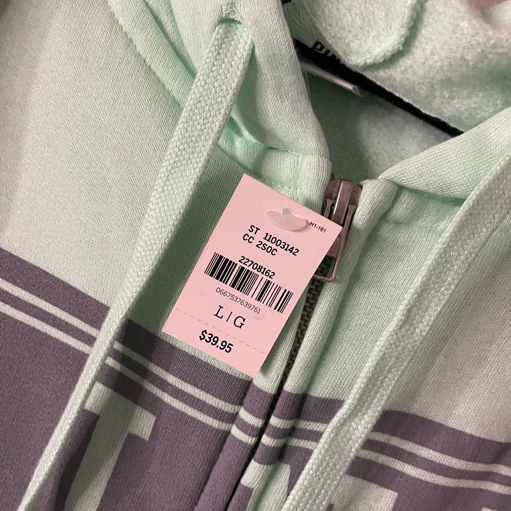 Pink sweat suite . Jacket new. Pants worn once